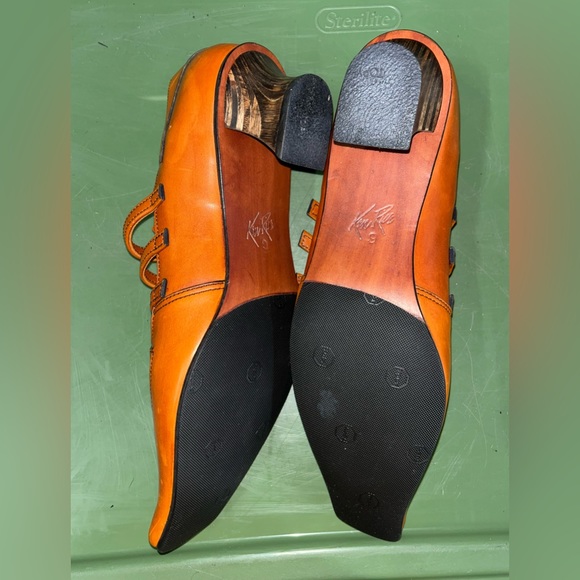 Ken Rice Vintage Triple T Buckled Loafer with Wooden Heel 🌵9 - Picture 4 of 12